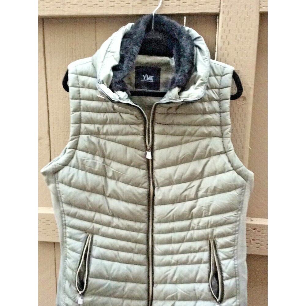 YMI Collection Ladies PufferVest Jacket FurAround The Collar